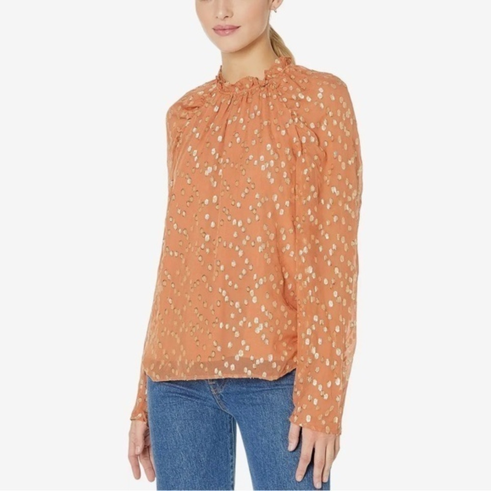 MARIE OLIVER layla blouse in amber‎ extra small